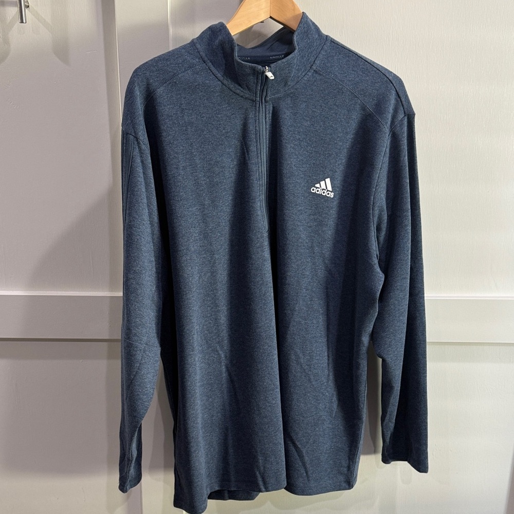 Adidas Golf Navy Quarter-Zip Top size 2XL